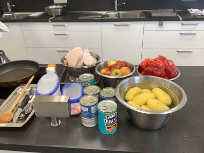 Die Zutaten stehen bereit